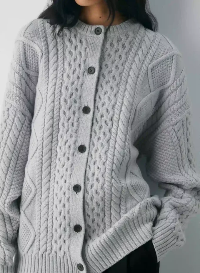 Heritage Knit Merino Wool Crew Cardigan Heritage Knit Merino Wool Crew Cardigan
