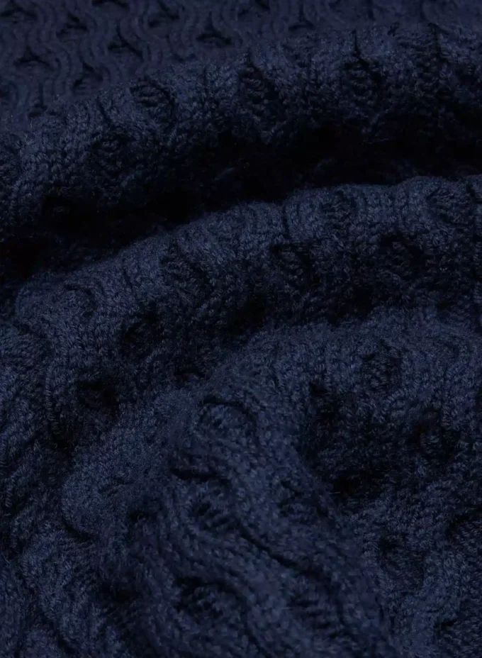 Heritage Knit Merino Wool Crew Hi-hip Sweater