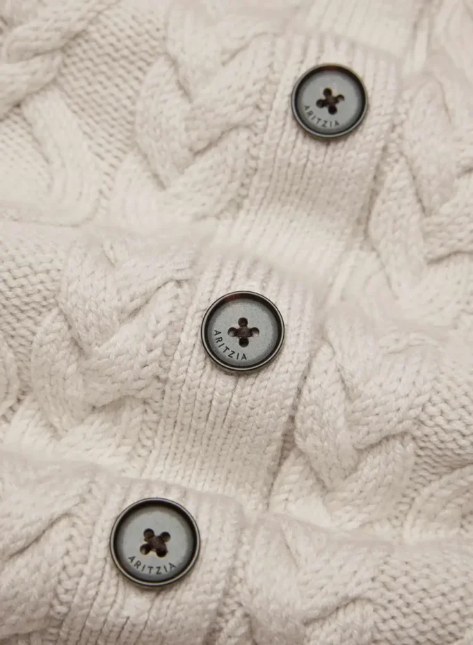 Heritage Knit Merino Wool Crew HiHip Cardigan Heritage Knit Merino Wool Crew HiHip Cardigan