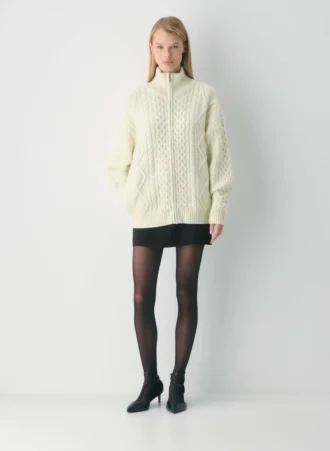 Heritage Knit Merino Wool Mockneck Zip-up Heritage Knit Merino Wool Mockneck Zip-up