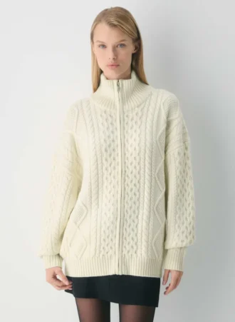 Heritage Knit Merino Wool Mockneck Zip-up Heritage Knit Merino Wool Mockneck Zip-up