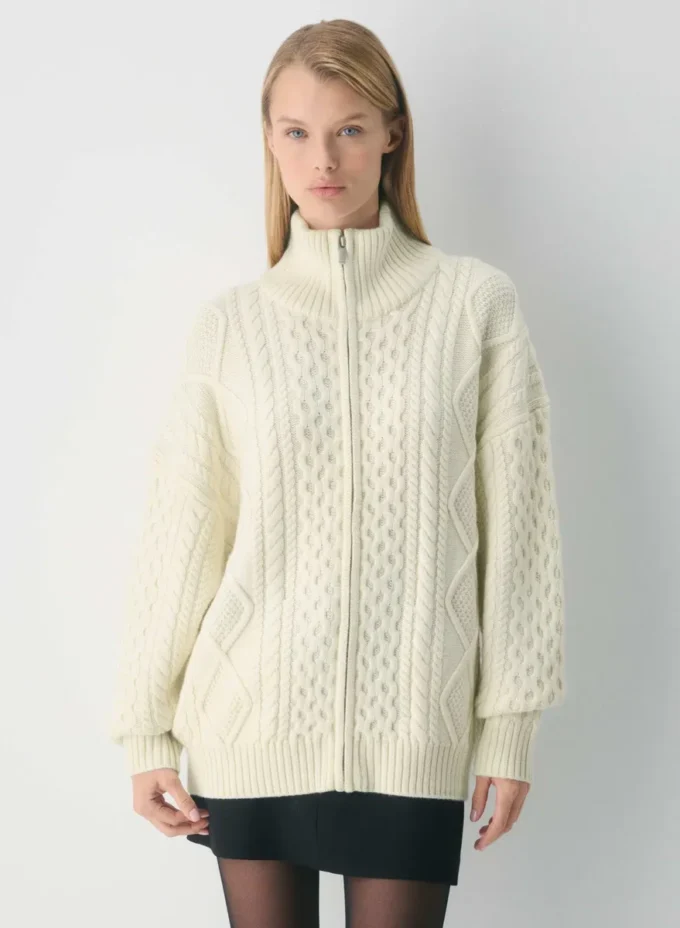 Heritage Knit Merino Wool Mockneck Zip-up Heritage Knit Merino Wool Mockneck Zip-up