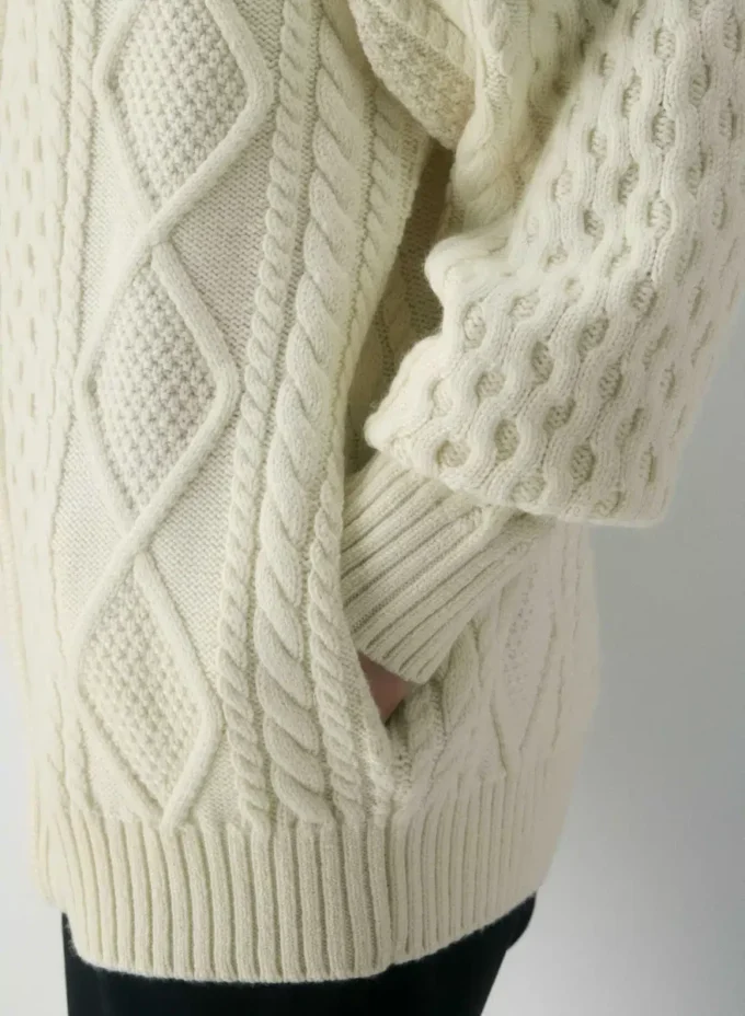 Heritage Knit Merino Wool Mockneck Zip-up Heritage Knit Merino Wool Mockneck Zip-up