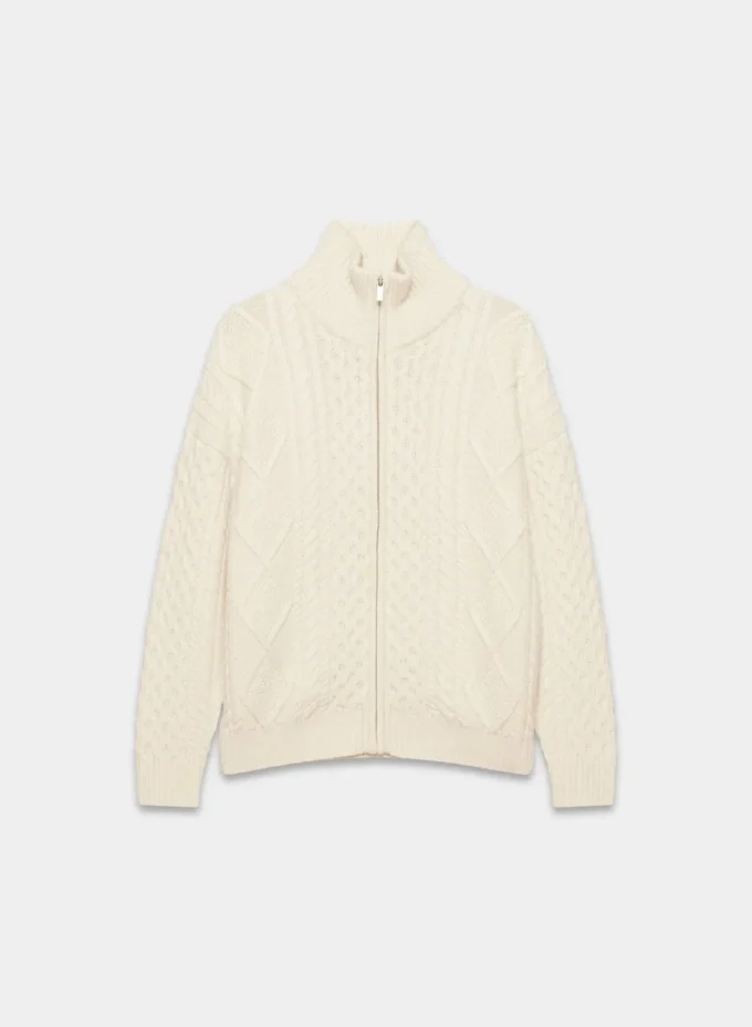 Heritage Knit Merino Wool Mockneck Zip-up Heritage Knit Merino Wool Mockneck Zip-up