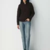 Heritage Knit Merino Wool Shawl Neck Sweater Heritage Knit Merino Wool Shawl Neck Sweater