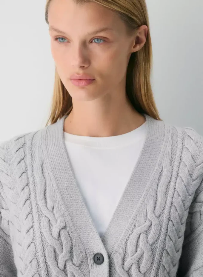 Heritage Knit Merino Wool V-neck Cardigan Heritage Knit Merino Wool V-neck Cardigan