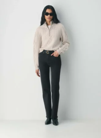 Heritage Merino Wool 1/4 Zip Hi-hip Sweater