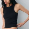 HomeStretch™ Rib Crew Tank