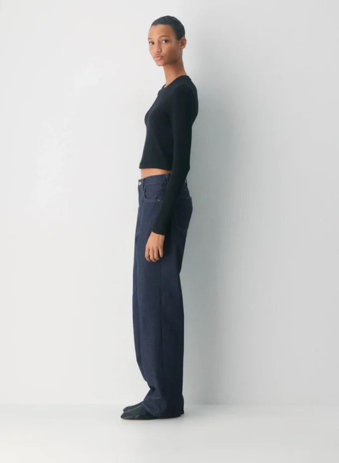 HomeStretch™ Rib Crew Waist Longsleeve