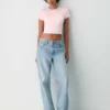HomeStretch™ Rib Crew Waist T-skjorte