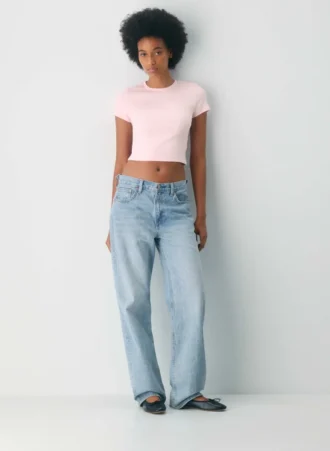 HomeStretch™ Rib Crew Waist T-skjorte