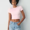 HomeStretch™ Rib Crew Waist T-skjorte