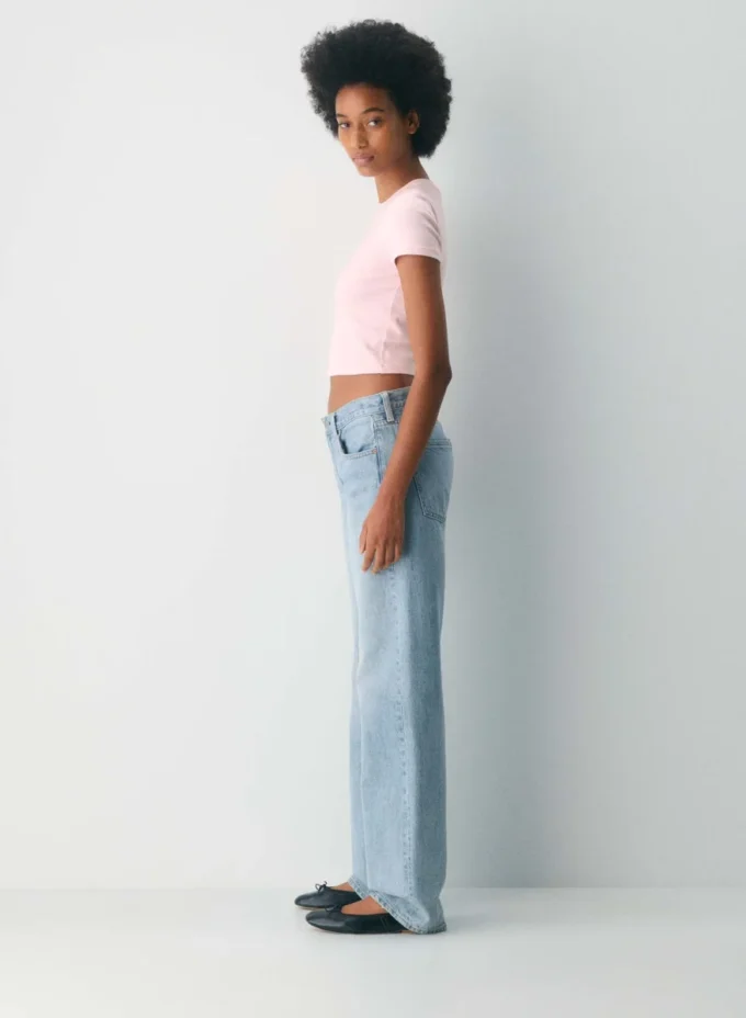 HomeStretch™ Rib Crew Waist T-skjorte