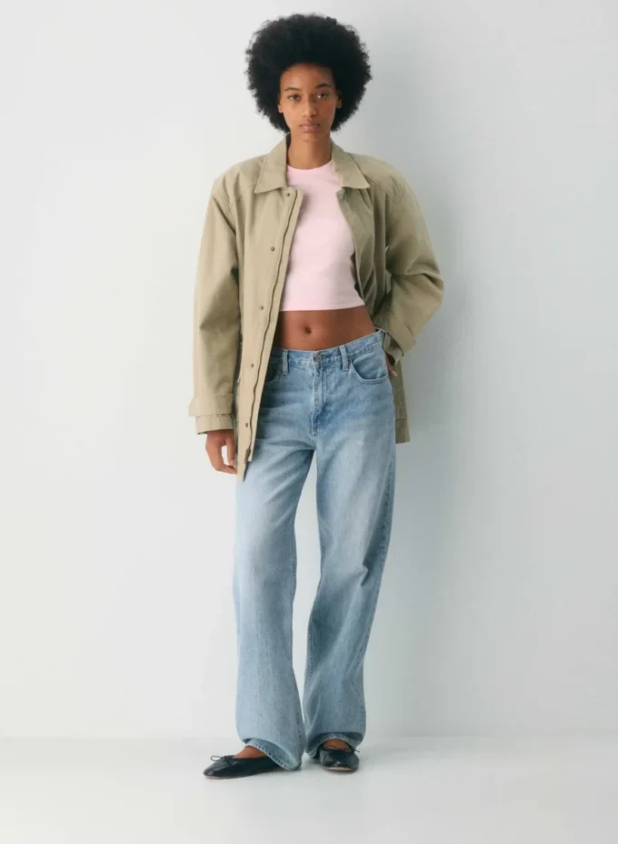 HomeStretch™ Rib Crew Waist T-skjorte