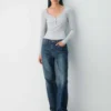 HomeStretch™ Rib Henley langermet