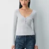 HomeStretch™ Rib Henley langermet