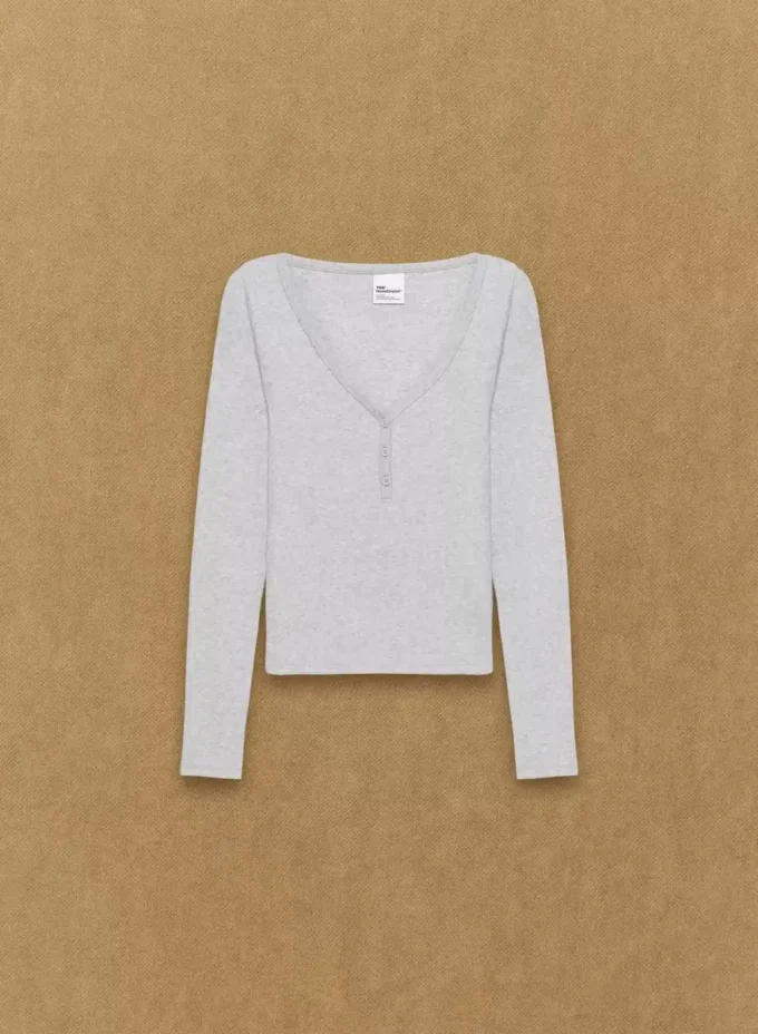 HomeStretch™ Rib Henley langermet