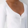 HomeStretch™ Rib Lace Henley Longsleeve
