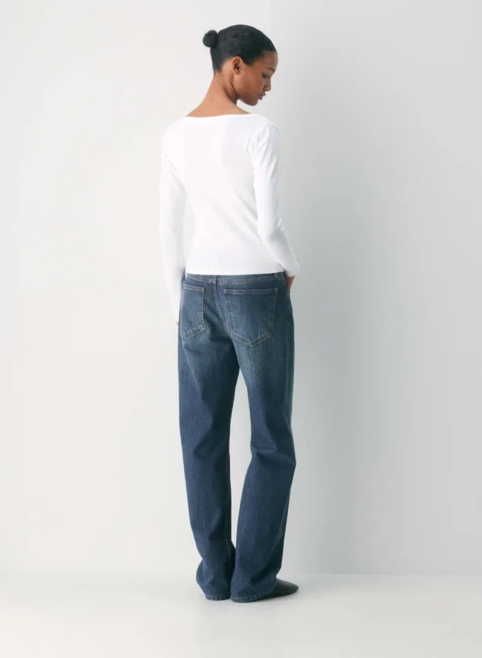 HomeStretch™ Rib Lace Henley Longsleeve