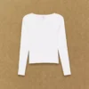 HomeStretch™ Rib Lace Henley Longsleeve