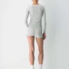 HomeStretch™ Rib Lace Scoopneck Longsleeve