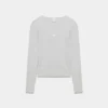 HomeStretch™ Rib Lace Scoopneck Longsleeve