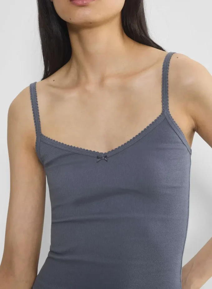 HomeStretch™ Rib Lace V-Neck Cami Tank