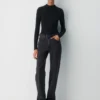 HomeStretch™ Rib Mockneck Longsleeve