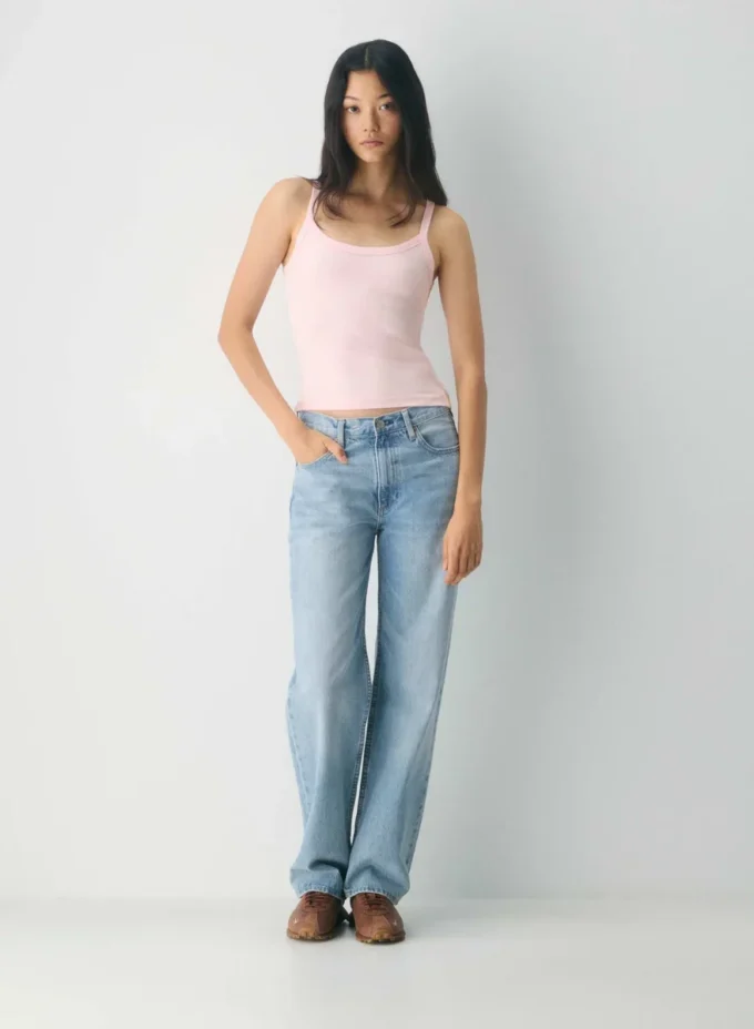 HomeStretch™ Rib Scoopneck Cami Tank