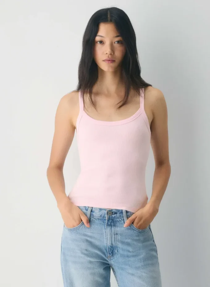 HomeStretch™ Rib Scoopneck Cami Tank