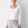 HomeStretch™ Rib Scoopneck Longsleeve