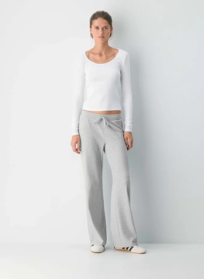 HomeStretch™ Rib Scoopneck Longsleeve