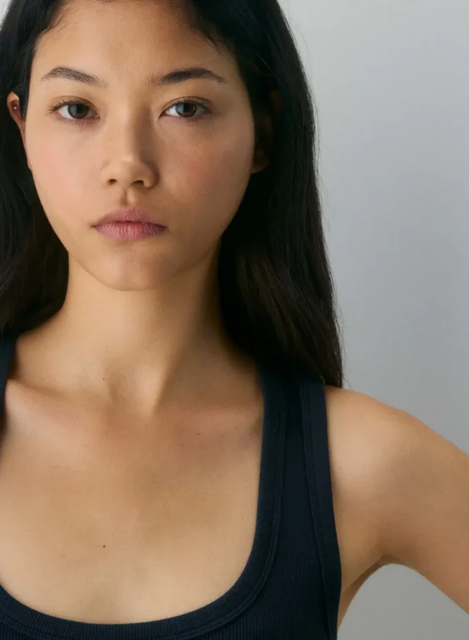 HomeStretch™ Rib Scoopneck Tank