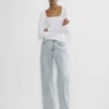HomeStretch™ Rib Squareneck Longsleeve