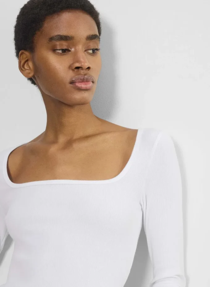 HomeStretch™ Rib Squareneck Longsleeve