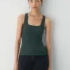 HomeStretch™ Rib Squareneck Tank