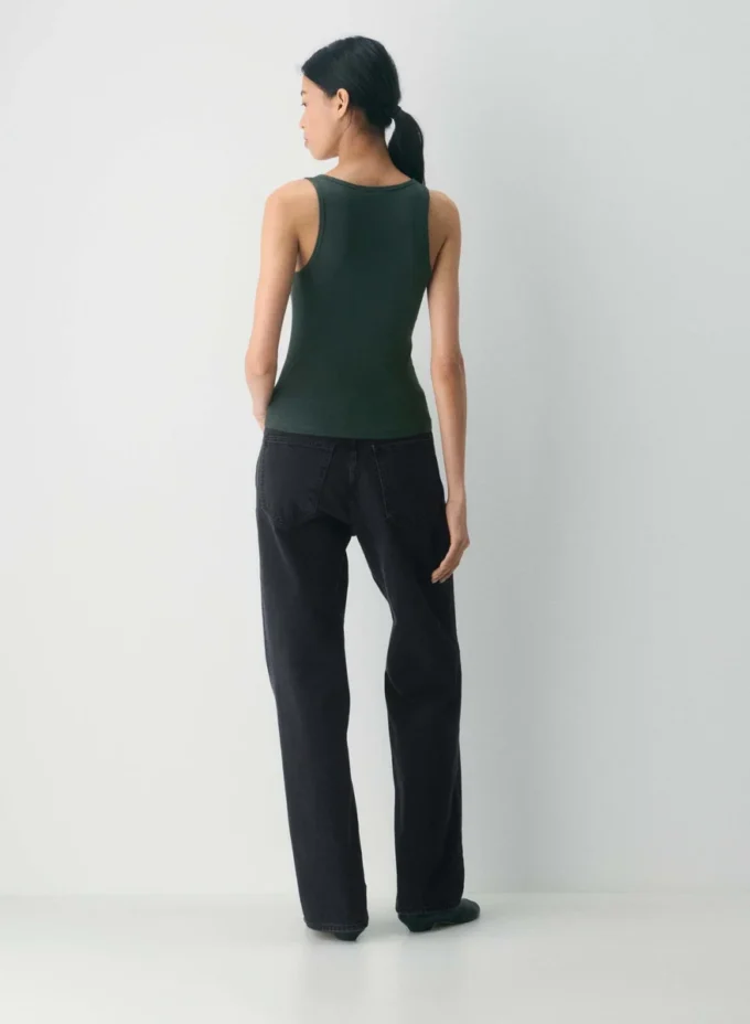 HomeStretch™ Rib Squareneck Tank