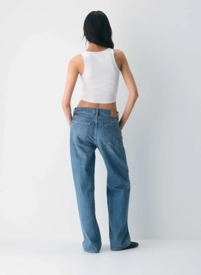 HomeStretch™ Rib Squareneck Waist Tank