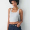 HomeStretch™ Smooth Squareneck Waist Tank