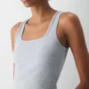 HomeStretch™ Smooth Squareneck Waist Tank