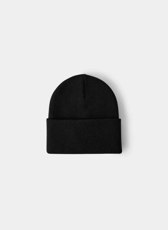 Høy beanie med mansjett