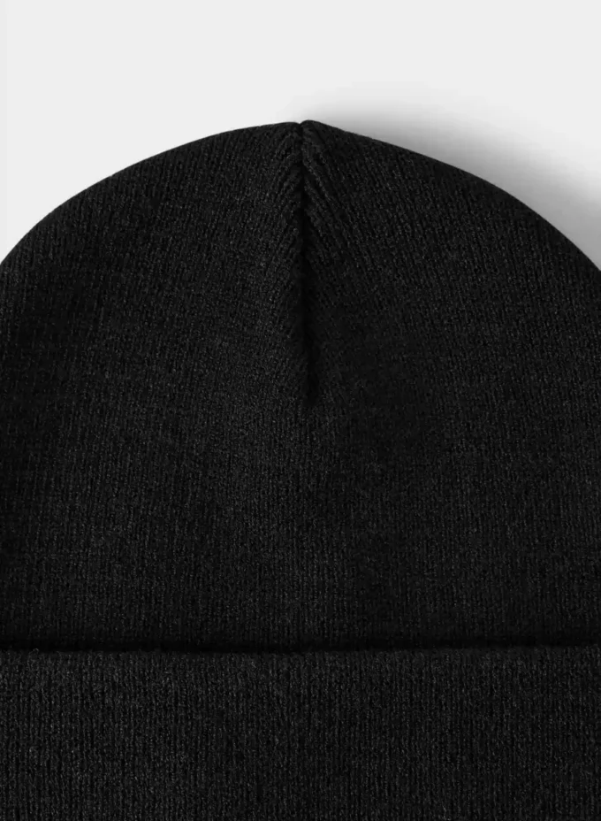 Høy beanie med mansjett
