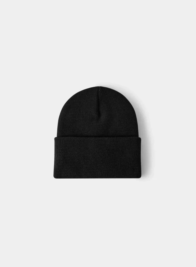Høy beanie med mansjett