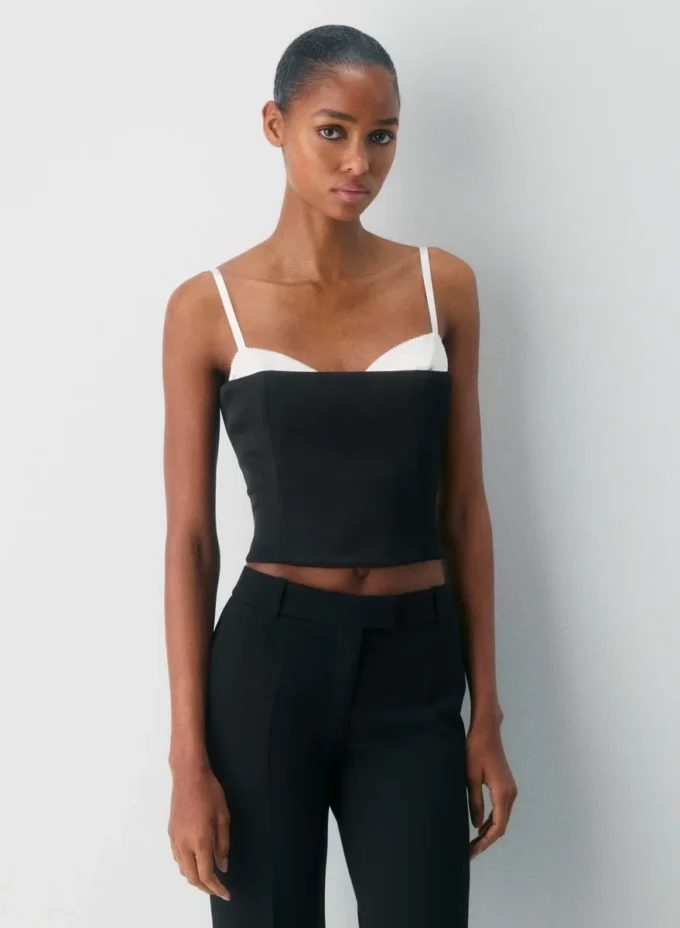 Hypnotize satin bustier