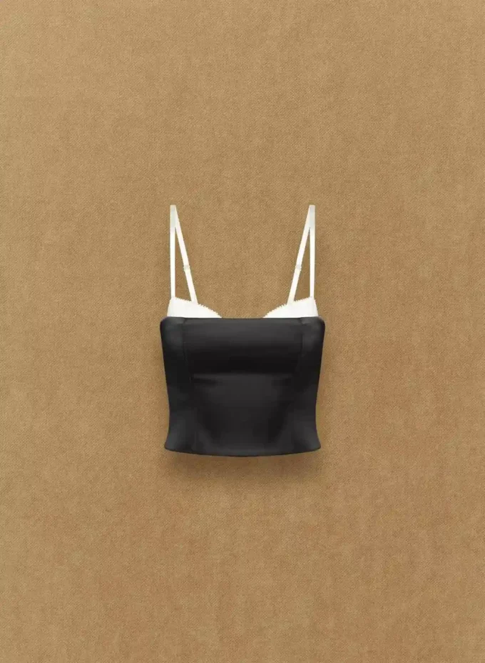 Hypnotize satin bustier