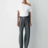 Interlock Cotton Script Top