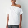 Interlock Cotton Script Top