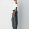 Interlock Cotton Script Top