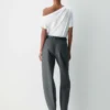 Interlock Cotton Script Top