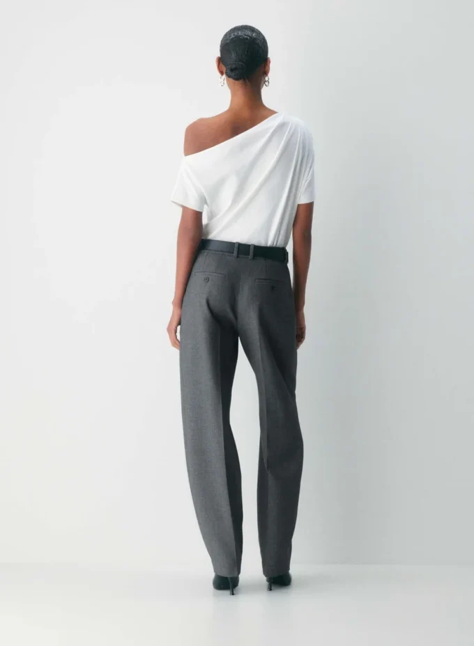 Interlock Cotton Script Top